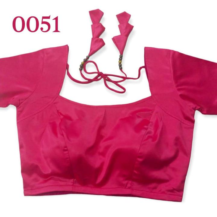 Hotpink  Color Semi Backless Blouse For Women