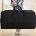 Large Capacity Folding Duffle Bag Travel Clothes Storage Bags Zipper Oxford Weekend Bag Thin Portable Moving Luggage Bag.