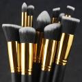 Kabuki Makeup Brush set ( 10 pcs ).