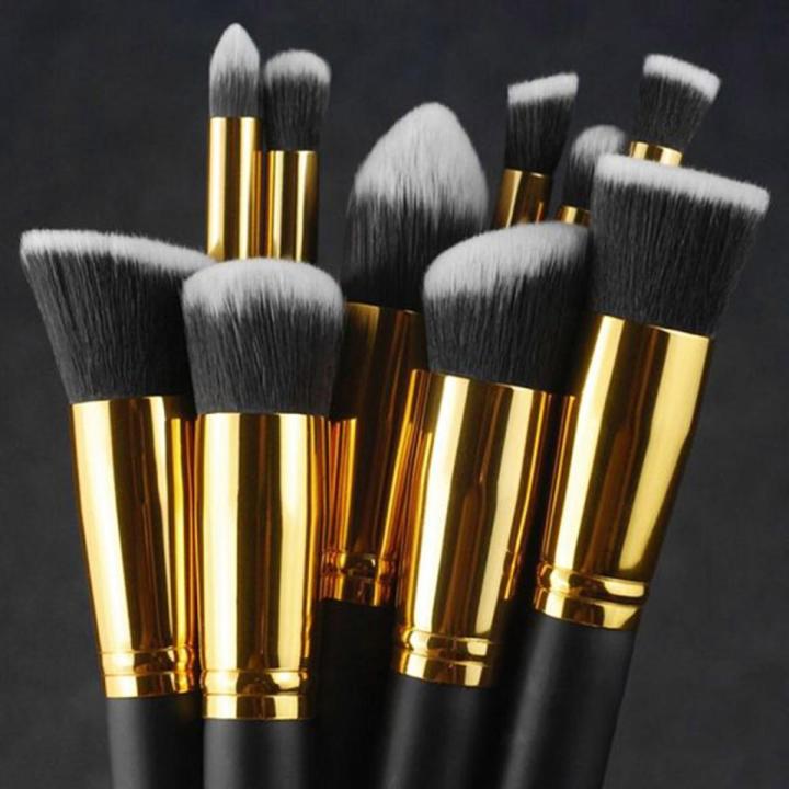 Kabuki Makeup Brush set ( 10 pcs )