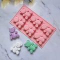 Lovely Bear Form Cake Mold Silicone Mold Baking Tools Kitchen For Cookie Candy Dounp. 