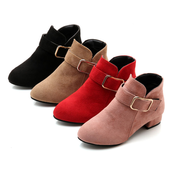 2024%20New%20Korean%20Autumn%20and%20Winter%20Fleece%20Warm%20Girl%20Boots%20Matte%20Boots%20Mid-Tube%20Heightened%20Casual%20Girls%20Martin%20Boots%20-%20Image%205