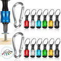12Pcs 1/4 Inch Hex Shank Screwdriver Bit Holders, Keychain Extension Bar, Portable Fast Change Bit Holder Set. 