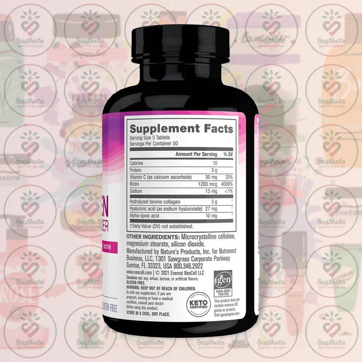 NeoCell%20Collagen%20Beauty%20Builder%20%E2%80%93%203g%20Collagen%20%E2%80%93%20150%20Tablets%20%E2%80%93%20with%20Hyaluronic%20Acid%20&%20Biotin%20%E2%80%93%20for%20Radiant%20Skin,%20Healthy%20Hair%20&%20Nails%20-%20Image%203