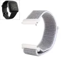 For Fitbit Versa / Versa 2 Nylon Watch Band with Hook and Loop Fastener(Red). 