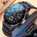 Lige BW0382 new 2023 version, NFC, Bluetooth call, HD large screen, health monitoring, answer call, dail call smartwatche for men.