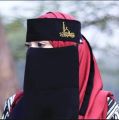 Embroidered Print Niqab for Muslim Women - One-Piece Niqab - Nose Covering Niqab - Trendy Hijab. 