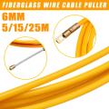 Conventional 25M Length x 6mm Dia. Fiberglass Wire Cable Puller Tube Piercing Device. 