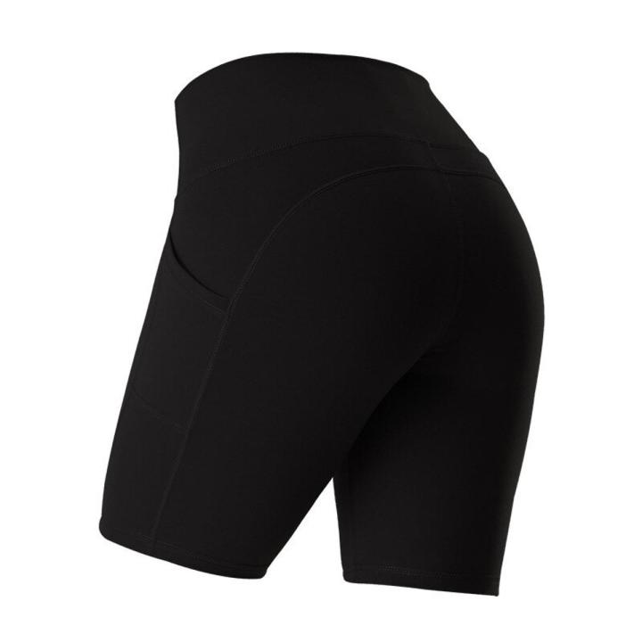 Women Gym Shorts High Waist Push Up Cycling Sport Leggings Phone Pockets For Femme Running Fitness Trainning Yoga Short Pants