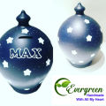 Clay bank only money save 12" Big size with rongdhonu painting Matir bank Big round clay money bank. 