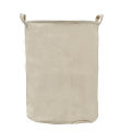 Nice Waterproof Canvas Laundry Clothes Basket Storage Basket Folding Storage Box. 