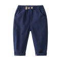 2023 Fashion Korean Trendy Handsome Casual Pants Spring cotton comfortable mid-rise casual pants for small and medium-sized children. 