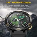 LEMFO Z1 1.43 inch AMOLED Screen Watch, 4G Network Android 8.1 2GB+16GB, Eurasian Version.