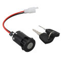 Ignition Key Switch Motorcycle Ignition Switch with Keys Short Wire Engine Ignition Starter Switch Key Set for Bikes Scooters. 