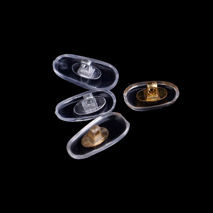 5 Pairs S/L Size Nose Pads Brace Support Silicone Screw On For Glasses Sunglasses Support Nose Pad Eyewear Accessories