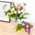 15 Heads Artificial Flowers Silk Daisy Flower Bouquet Home Decor Wedding Flower Ornament.