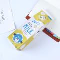 Cartoon milk bottle school pencil case cute pu pen bag storage pouch stationery. 