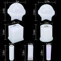 8Pcs Silicone Epoxy Resin Casting Art Molds Include Round, Square, Sphere, Pendant, Coaster for DIY Jewelry, Flower Pot. 
