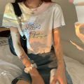 Korean Style Girl Cherry Design Sense Niche Ruffled Short Sleeves T T-shirt Women's Summer Sweet and Spicy Style ins Short. 