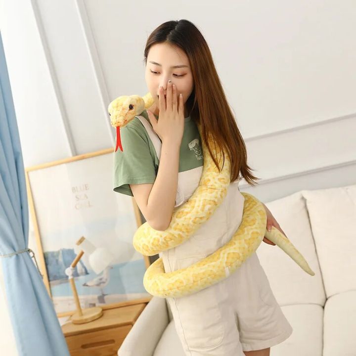 1pc%20200cm/300cm%20Giant%20Snakes%20Plush%20Toy%20Simulation%20Long%20Golden%20Python%20Stuffed%20Snake%20Plushie%20Children%20Boys%20Gift%20Home%20Decoration%20-%20Image%206