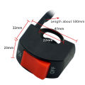 22mm ON/OFF Motorcycle Switch Push Button 12V Button Handlebar Switch for ATV. 