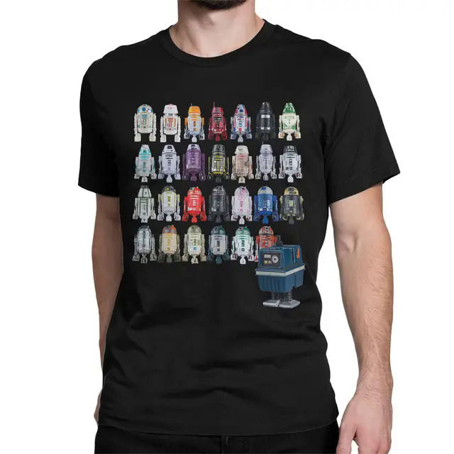 Marvel%20Men%20Women%20T-Shirt%20Disney%20Star%20Wars%20Hipster%20Cotton%20Tees%20Short%20Sleeve%20Droids%20R2-D2%20and%20Astromech%20Gonk%20T%20Shirts%20Tops%20Classic%20-%20Image%207
