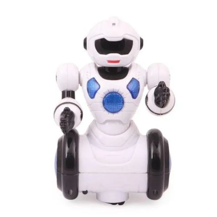 Plastic Toy Robot - White and Black