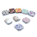 Mini Tin Box With Lid Portable Colorful Sealed Jar Rectangular Tinplate Cases.