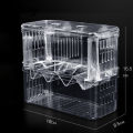 Qiunery 3 Sizes Double-layer Clear Fish Breeding Isolation Box Aquarium Fish Tank Hatching Incubator Fish House.