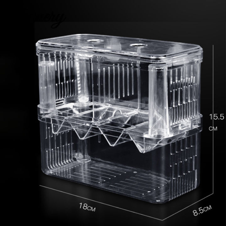 Qiunery%203%20Sizes%20Double-layer%20Clear%20Fish%20Breeding%20Isolation%20Box%20Aquarium%20Fish%20Tank%20Hatching%20Incubator%20Fish%20House%20-%20Image%202