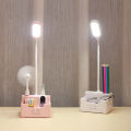 Rechargeable Led Table Lamp Touch Dimmable Desk Lamp Eye protection Reading Light For Kid With Phone Hoder Pen Holder. 