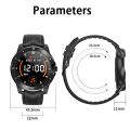 MX12 1.3 inch IPS Color Screen IP68 Waterproof Watch, Support Bluetooth Call / Sleep Monitoring / Heart Rate Monitoring, Style:Steel Strap. 