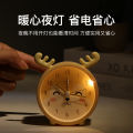 Fule Hour Silica Alarm Clock Children Student Bedroom Antair Nightstand Simple Cute Creative with Night Light Noiseless Clock. 