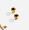8mm Zircon Roman Numerals Stud Earrings For Men. 