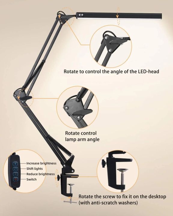 LED%20Desk%20Lamp%20with%20Clamp,%2010W%20Swing%20Arm%20Desk%20Lamp,%20Eye-Caring%20Dimmable%20Desk%20Light%20with%2010%20Brightness%20Level,%203%20Lighting%20Modes%20-%20Image%204