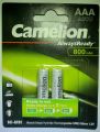 Camelion R3 1.2V 800mAh AAA Nickel Metal Hydride Rechargeable Battery 2Pcs. 