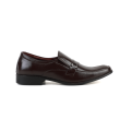 Vibrant Dark Chocolate Color Leather Formal Shoe For Men. 