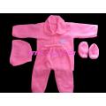 Wool Newborn Baby Winter 1 Set-4 Piece (0-6 Months) Multicolor. 