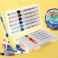 Marker Pen Propylene Student Art 4860 Colored Opaque Paper diy Not Smudge Drawing Crayons One Piece.