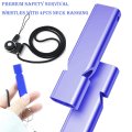 4PCS Emergency Survival Whistle Emergency Whistle,Blue.