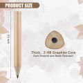 100Pcs 3.5In Beginner Writing Pencil,Students Stationery,Triangular B. 