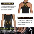 Men Body Shaper Workout Tank Tops Shapewear Compression Shirts Weight Loss Slimming Vest Waist Trainer Cropped Muscle Undershirt. 