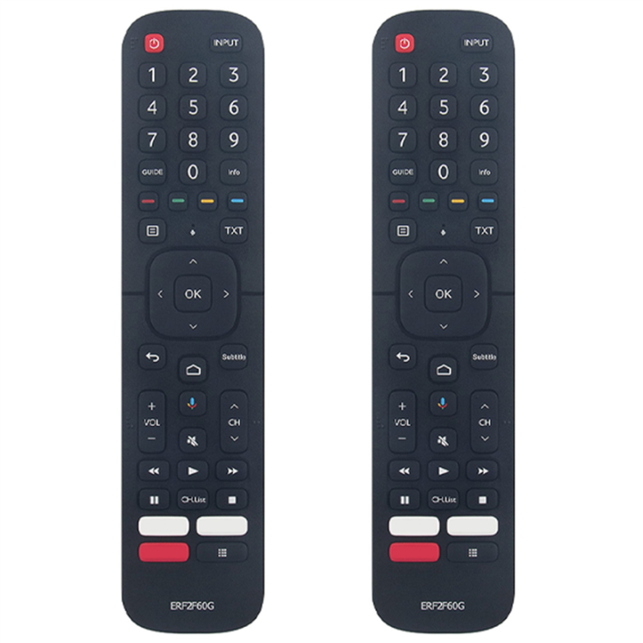 2X ERF2F60G Replace Remote Control for Smart Android TV 9.0 Pie 32A56E 40A56E(Without Voice Function)