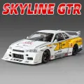 1:24 Nissan Skyline GTR-R34 S15 Modified Version Die-Cast Vehicles Alloy Model Car Toys For Gift Collection. 