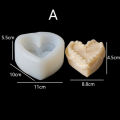 Simulation Decorating Cake Candle Silicone Mold Teddy Bear Bread Shape Heart-shaped Cake Candle Making Soap Mold. 