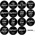 Removable Waterproof label Kitchen Dish Soap Bathroom Shampoo and Conditioner Soap Dispenser Sticker Unique Bottle Stickers. 