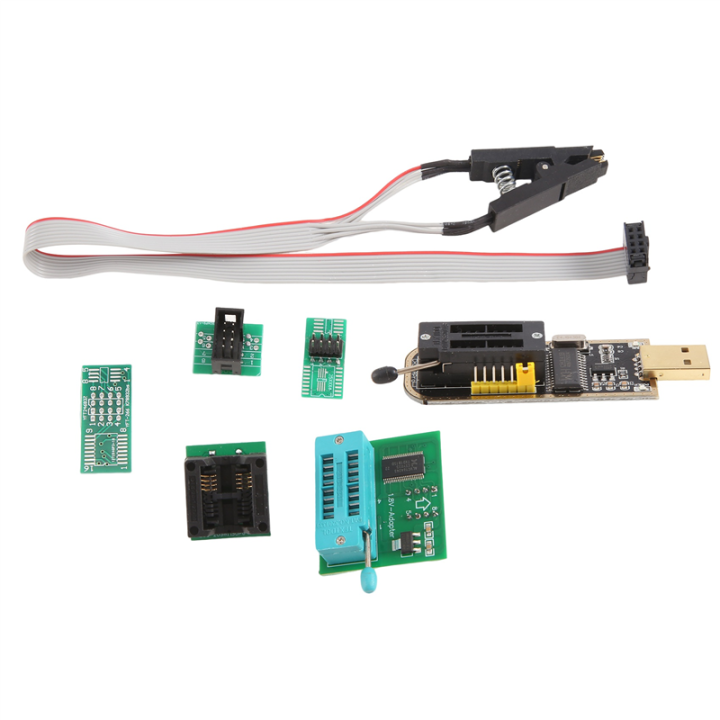 SOP8 Test Clip with CH341A with 1.8V Converter with SOP8 to DIP8 Multi-Function Burn-in Holder Set Replacement Accessories