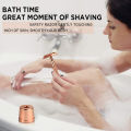 Safety Razor with Brass Weighted Handle and 5 Double Edge Safety Blade Refills,Single Blade Razor for Men, Designed for Coarse. 