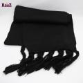 Black Winter Woolen Scarf, Soft Muffler Stylish Fashion Scarf For Men And Women.