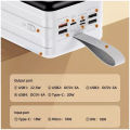 Remax RPP-291 80000mAh Big Capacity PD & QC Super Fast Charging Supported Camping Power Bank - White. 